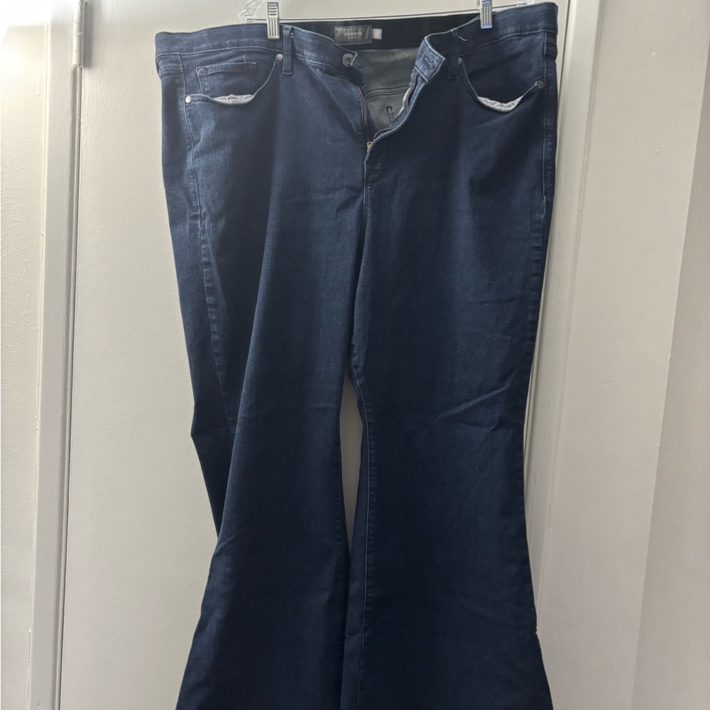Torrid Dark Indigo Flare Jeans